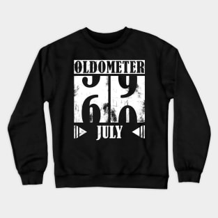 Oldometer 60th Birthday - July Crewneck Sweatshirt